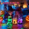Halloween DIY Lantern Craft Kit, 3 Pack Glass Mason Jar with Accessories Halloween Crafts for Kids Adults Halloween Garden Creative Activities Halloween Decoration Art Project Gifts